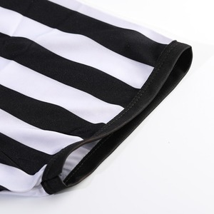 Camiseta de árbitro de fútbol personalizada, camiseta de árbitro de fútbol Deportivo con sublimación de tira blanca y negra, camiseta de alta calidad - Product Image 5