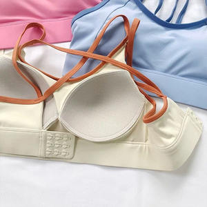 Sujetador Deportivo de Alto Impacto a Prueba de Golpes para Mujer, Diseño Color Block, Diseño Integrado para Correr, Yoga y Pilates - Product Image 3