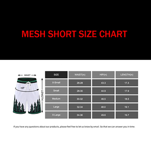 Pantalones cortos deportivos de malla con estampado por sublimación para hombre, tela de malla transpirable con cintura elástica y cordón ajustable, tamaño personalizado - Product Image 4