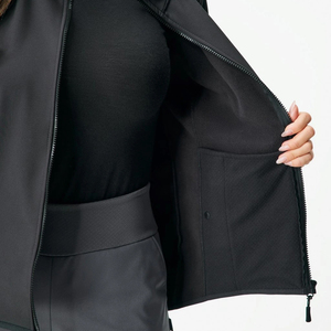 Recién llegado para chaqueta de concha suave Unisex primavera a prueba de viento impermeable manga larga Abrigo con capucha Color sólido para hombre personalizado OEM - Product Image 3