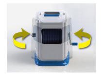 Enrouleur de tuyau d'eau à couverture complète de conception intelligente OEM 20 M Outil de base rotatif en plastique résistant aux intempéries pour la protection UV du jardin domestique - Product Image 3