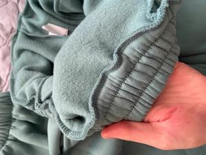 Haut pour femme deux pièces demi-fermeture éclair col montant polaire pantalon de survêtement décontracté logo personnalisé sweat-shirt pour femme - Product Image 5