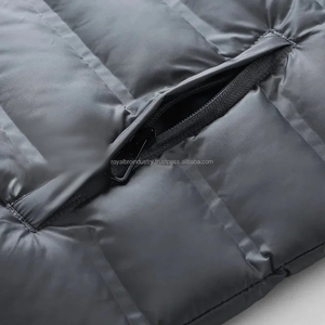 Veste sans manches décontractée d'automne pour hommes Gilet d'hiver chaud et épais pour hommes Gilet imperméable à la mode pour hommes - Product Image 6