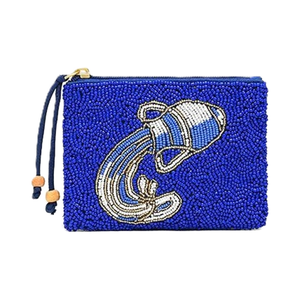 Mini pochette perlée Boo Message Ghost Seed pour Halloween, couleur lavande, avec motif Halloween - Product Image 2