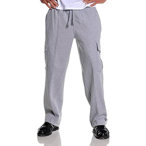 Pantalon Cargo en Toile Décontracté pour Homme Pantalon de Jogging Respirant à Taille Elastique et Conique à Taille Moyenne - Product Image 3