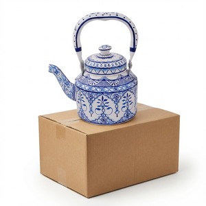 Fabricant indien Bouilloire à thé traditionnelle indienne Design antique peint à la main Capacité de 400 ml Bouilloire à thé - Product Image 1