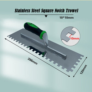 Truelle à carrelage en acier inoxydable poli 6 mm, 8 mm, 10 mm, 12 mm, à encoches carrées, toutes tailles pour le carrelage - Product Image 4