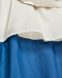 แจ็กเก็ตกันลมสะท้อนแสงทำจากโพลีเอสเตอร์ของผู้ชายเสื้อวินเทจย้อนยุคกันน้ำชายหาดสีขาวน้ำเงินสำหรับ Windbreaker2025 - Product Image 5