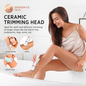 Depiladora Eléctrica IPX7 para Mujer, Dispositivo 2 en 1 para Depilación Facial, Axilas, Piernas, Brazos, Cara, USB, Lavable, Depiladora de Láminas - Product Image 6