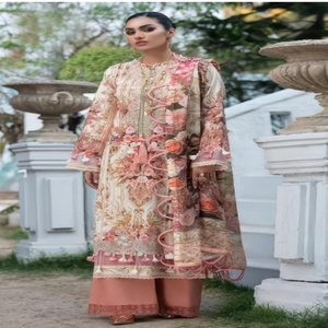 ชุดสلوارผ้าฝ้ายแท้สีสันสวยงามพิเศษสำหรับวันอีด พร้อมงานปักหนัก ผลิตโดยผู้ผลิตเสื้อผ้าแฟชั่นสำหรับผู้หญิง ขายในราคาขายส่ง - Product Image 1