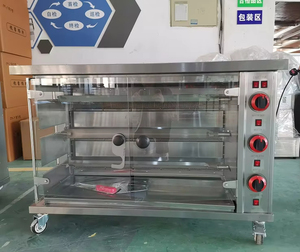 Parrilla giratoria eléctrica de acero inoxidable comercial de 3/6/9 varillas, máquina para asar pollo a Gas para uso en Hotel, <span class=keywords><strong>horno</strong></span> de asador de pollo - Product Image 2