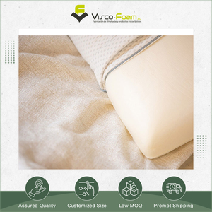 Almohada de cama lavable de poliéster/algodón con relleno de espuma viscoelástica transpirable ligera de calidad superior aceptable OEM/ODM para dormir - Product Image 3