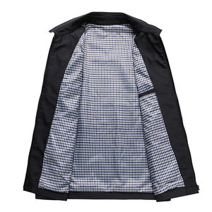 Veste d'hiver pour hommes Manteaux avec col à capuche Coupe-vent épais d'extérieur Grande taille Toile de coton - Product Image 2