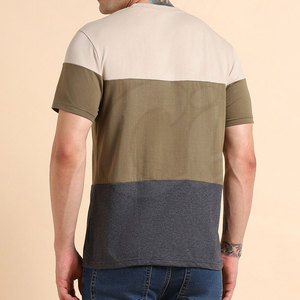 Nouveauté T-shirts pour hommes de couleur unie 100% coton tricoté écologique à séchage rapide de qualité durable Coupe classique - Product Image 2