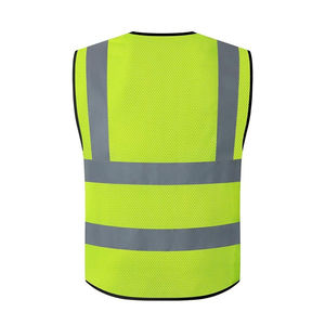 Veste de sécurité réfléchissante haute visibilité en gros, nouvelle, conforme à la norme ANSI Classe 1/2, avec LED clignotante, imperméable, multi-poches, vêtements de travail pour la sécurité routière - Product Image 6