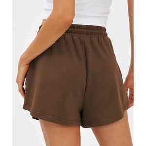 Wholesale OEM Logo <b>Women</b> <b>Board</b> <b>Shorts</b> Elastic Waist 100% Cotton Breathable Quick Dry Gym Hip Booty Sports <b>Shorts</b> - Product Image 5