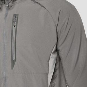 2025 nueva ropa de entrenamiento y jogging de poliéster 100% personalizada para hombre, chaqueta cortavientos para correr, chándal para hombre, ropa para exteriores - Product Image 4
