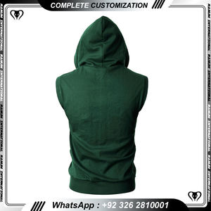 Premium Quality Gym <b>Sleeveless</b> <b>Hoodie</b> Workout Hooded Tank Tops Quick Dry Vest <b>Sleeveless</b> Hoodies - Product Image 4