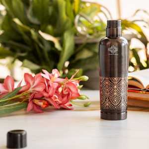 Botella de Cobre Puro de 750 ml con Acabado Antiguo, Semirellevada, Ecológica - Product Image 5