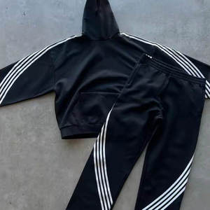 Ensemble de survêtement de sport décontracté pour homme de haute qualité avec logo personnalisé, 100% coton molletonné, séchage rapide, respirant - Product Image 2