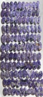 Prix abordable Charoite Cabochon Naturel, Paire de Pierres Précieuses Non Montées Polies de Haute Qualité, Formes Mixtes, Guérison, Taille Personnalisable, Bijoux