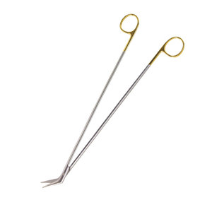 Ciseaux vasculaires Debakey TC Ciseaux vasculaires chirurgicaux Debakey coudés 45 degrés 7 "Instruments généraux en acier inoxydable chirurgical - Product Image 3