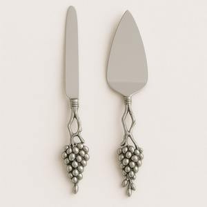 Meilleure vente, ensemble de couteaux pour serveur de gâteaux polis miroir, outil élégant pour dessert de mariage en acier inoxydable, ustensiles de cuisson modernes de haute qualité - Product Image 5