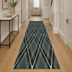 <b>RUGS</b> DEPOT LXDP-0110 Wholesale <b>Charcoal</b> <b>Grey</b> Contemporary Geometric Digital Printed Machine Washable Chenille Area <b>Rug</b> Non Slip - Product Image 5