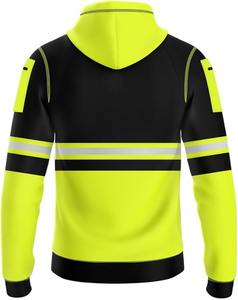 Sudadera con capucha Hi Vis personalizada de calidad superior, trabajo de seguridad reflectante, precio barato, el mejor diseño, ropa de trabajo de tendencia, sudaderas con capucha Hi Vis duraderas - Product Image 6