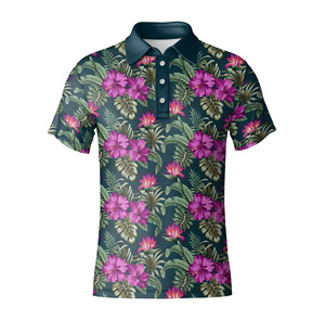 Camiseta de Golf Personalizada Antiarrugas de Jersey Sólido para Hombre, Manga Corta, Corte Regular, Tejido Transpirable, Proveedor de Vietnam - Product Image 3