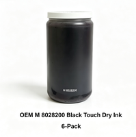 Encre numérique à solvant OEM M 8028200 noire à séchage rapide, lot de 6