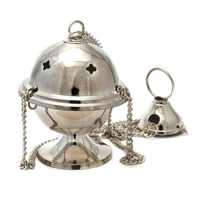 Quemador de incienso de latón de Venta caliente con cadena para colgar proveedor mayorista indio puerta de entrada del hotel y ventana decorativa - Product Image 5