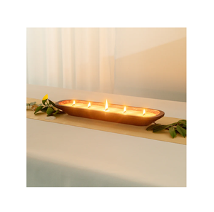 Bougie en pâte de bois bol meilleur prix pour la décoration de Table à la maison bol à bougie en bois bonne qualité artisanat fait main bol - Product Image 5