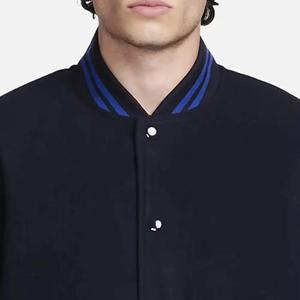 Spring Nylon Mens Windbreaker Solid Color Full Zipper Bomber Jacket Baseball Varsity Jacket Street Wear - Product Image 1