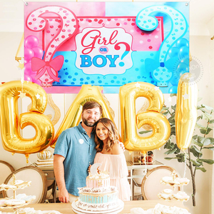 Nicroo Buồng Chụp Ảnh Vinyl Gấp Gọn Theo Chủ Đề Tiết Lộ Giới Tính Cho Em Bé 7*5Ft Phông Nền Chụp Ảnh Rừng Studio Chụp Ảnh - Product Image 6