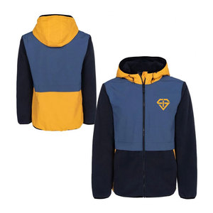 เสื้อแจ็คเก็ตกันลมสำหรับผู้ชาย OEM คุณภาพสูง สกรีนโลโก้ได้ตามต้องการ เหมาะสำหรับกิจกรรมกลางแจ้งในฤดูหนาว ระบายอากาศได้ดี มีฮู้ด คอตั้ง ไซส์ใหญ่ ผลิตจากไนลอน - Product Image 3