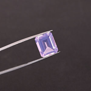 หินลาเวนเดอร์ควอตซ์ธรรมชาติรูปแปดเหลี่ยมตัดอัญมณี6Cts 1ชิ้นสำหรับทำเครื่องประดับ - Product Image 5