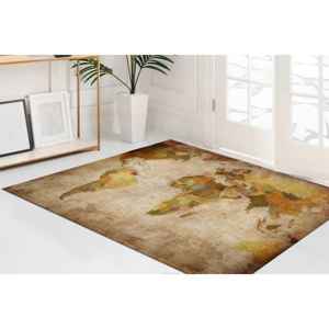 Alfombras con Mapa del Mundo, Alfombra Grande con Mapa del Mundo, Alfombras con Atlas Mundial, Alfombras con Mapas, Alfombra Delgada No Tejida - Product Image 2