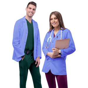 Robe uniforme blouse de laboratoire chirurgical médical à vendre blanc 100% coton docteur hommes costume de gommage 2025 - Product Image 6