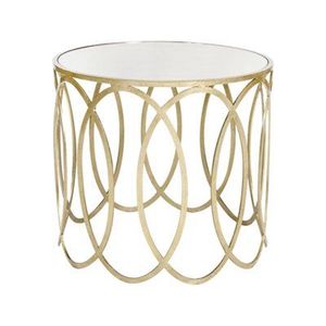 Petite table basse décorative moderne en métal doré, ronde, base en fer Vente en gros à bas prix Mobilier de salon, bureau et hôtel - Product Image 4