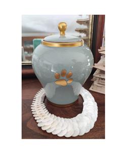 Urne pour animaux de compagnie en métal personnalisée avec gravure personnalisée pour les cendres de chien et de chat - Product Image 4