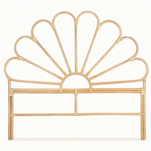 หัวเตียงหวายสุดหรู รับสั่งทำตามแบบ โครงเตียงพร้อมแผงหัวเตียงหวาย MOQ ต่ำ - Product Image 3