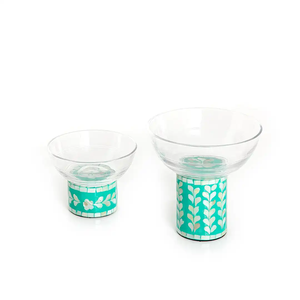 <b>Set</b> of 3 <b>Dessert</b> <b>Bowl</b> Use for Event and Parties New Stylish MOP <b>Bowl</b> Attractive Design Dinnerware Handmade - Product Image 2
