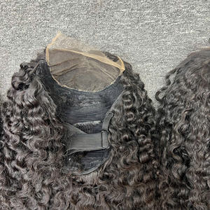 Peluca Hecha A Mano HD Cierre de Encaje 5by5 Cabello Virgen Pelo Rizado Birmano 16 pulgadas Desde 100% Cabello Humano de Vietnam - Product Image 2