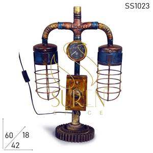 โคมไฟเหล็กอุตสาหกรรมสำหรับบ้านสไตล์ดั้งเดิมสำหรับบ้านไร่บ้านสำนักงานห้องนั่งเล่นทำมือโลหะ - Product Image 2