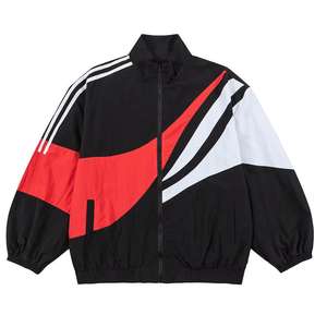 Coupe-vent coupe-vent de style de rue pour hommes avec logo personnalisé veste en nylon d'hiver avec fermeture à glissière avant à blocs de couleurs 2026 - Product Image 1