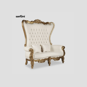 Nueva moda dos asientos trono silla teca caoba Sungkai Mindi Jackfruit roble haya abedul ceniza Silla de comedor cómodo trono - Product Image 2