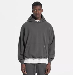 Sweat-shirts surdimensionnés pour hommes en coton 100% de haute qualité avec impression numérique d'hiver et logo personnalisé, service OEM, 250g, imperméables, streetwear - Product Image 1