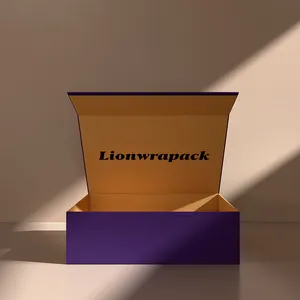 Lionwrapack Aanpasbare Duurzame Papieren Geschenkdoos Voor Kleding Schoenen Met Magnetische Sluiting Magneet Vouwdoos