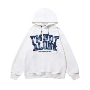 Vente en gros de pulls à capuche surdimensionnés personnalisés pour hommes sweats en molleton de coton impression bouffante 3D brodée mode hiver approvisionnement en vrac - Product Image 6